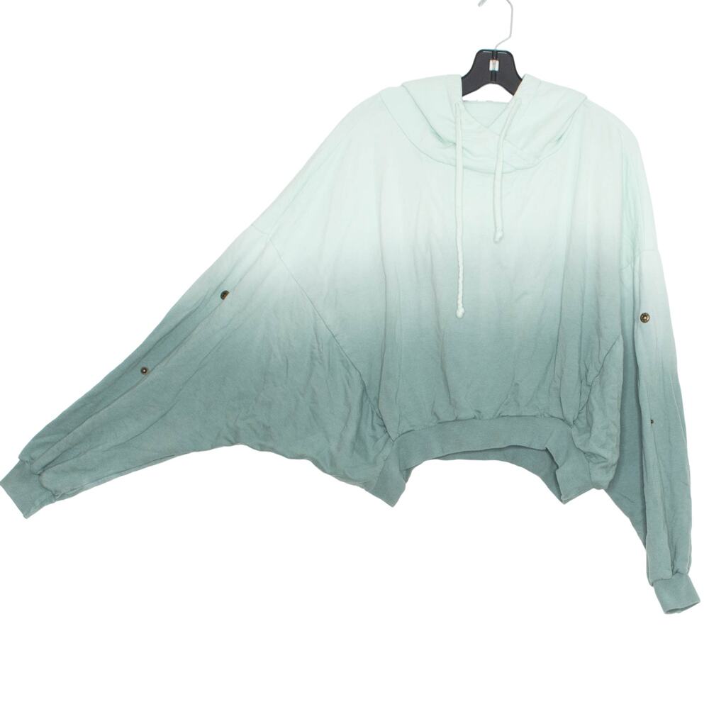 Young Fabulous & Broke Hoodie Oversize Batwing Y2K Baggy Grunge Cozy Ombre S/M - Picture 6 of 7